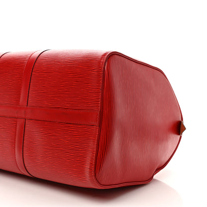 Louis Vuitton Epi Keepall 45 Castillan Red 8 of 11