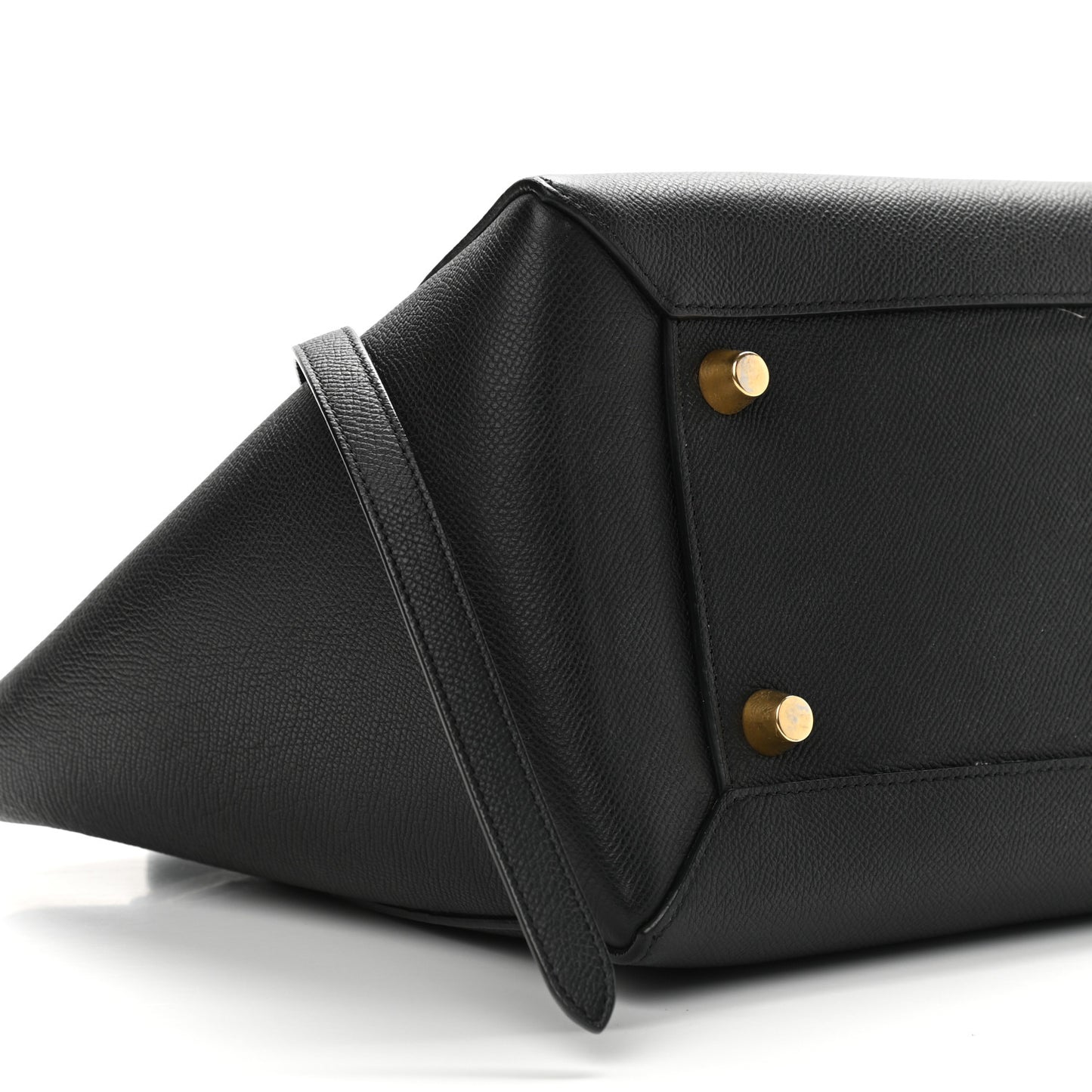 Grained Calfskin Mini Belt Bag Black