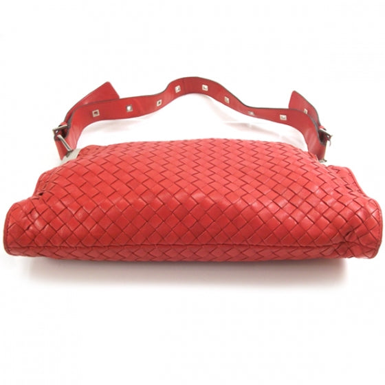 Bottega Veneta Woven Shoulder Bag Red 5 of 11