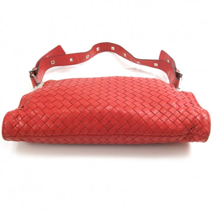 Bottega Veneta Woven Shoulder Bag Red 5 of 11