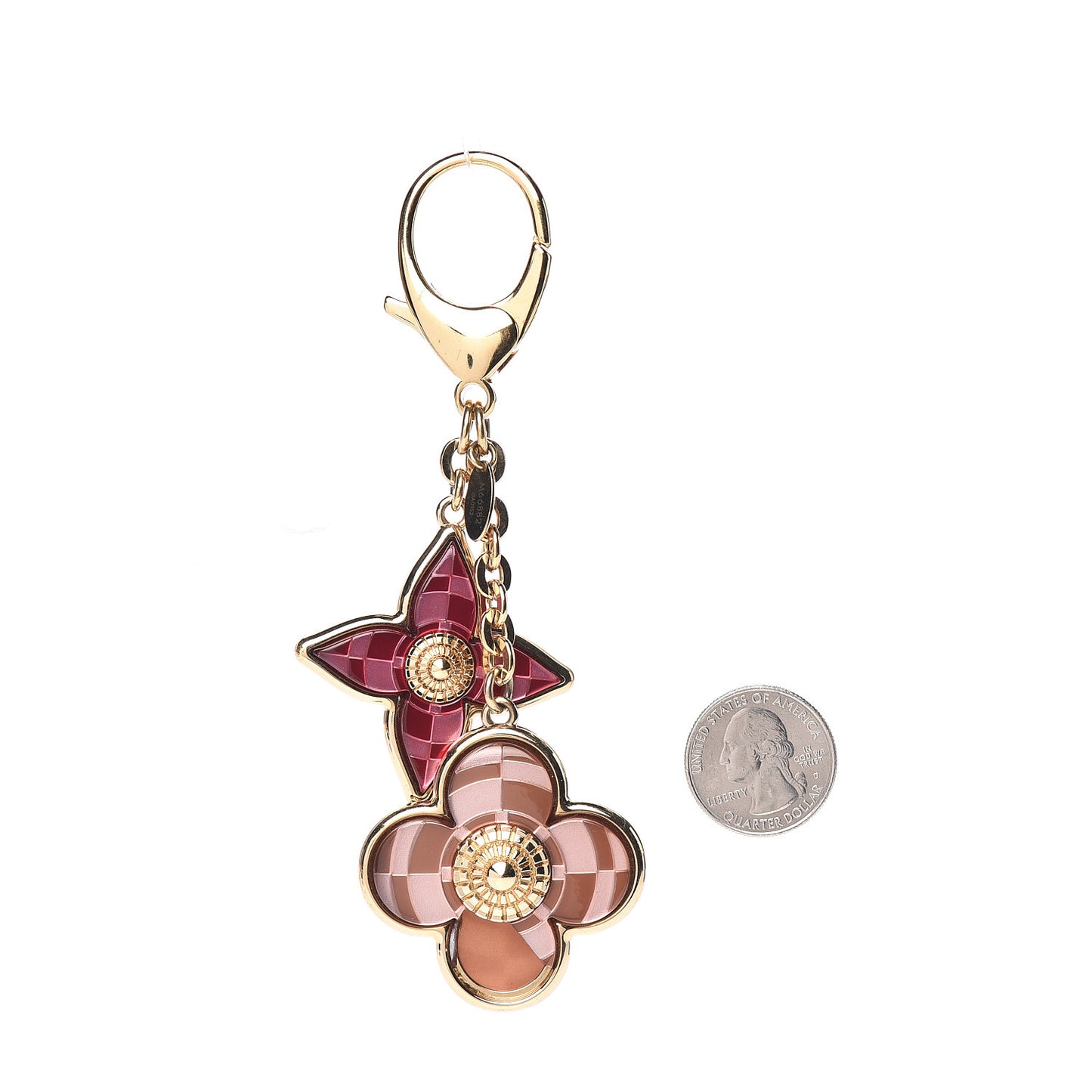 Metal Resin Mosaique Bag Charm Rouge Fauviste