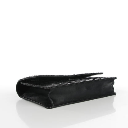 Chanel Python Quilted Wallet On Chain WOC Black 4 of 8