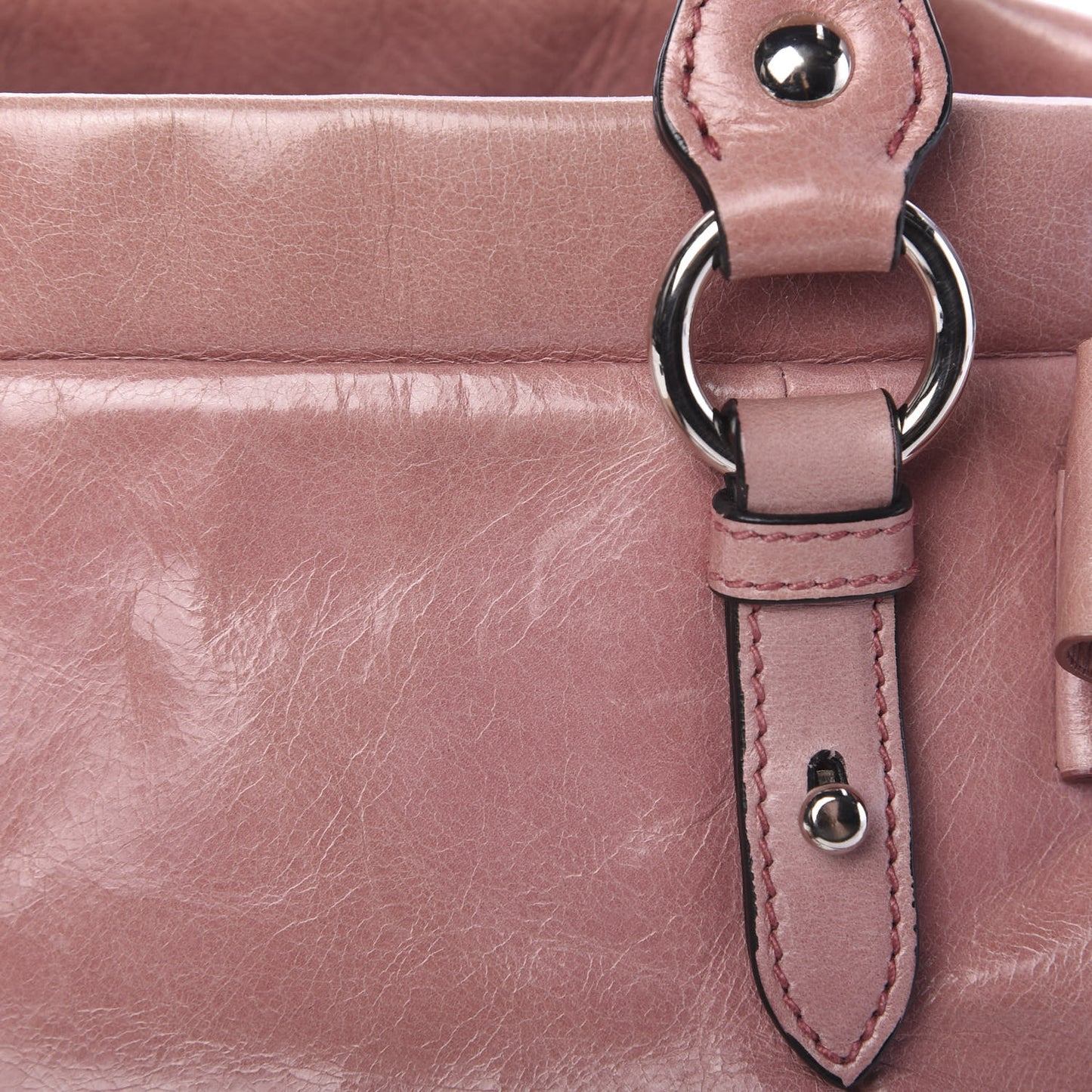 Vitello Lux Bow Tote Mughetto