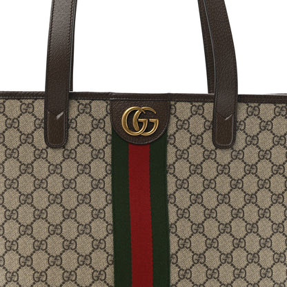 Gucci GG Supreme Monogram Medium Ophidia Tote Bag Brown 7 of 11