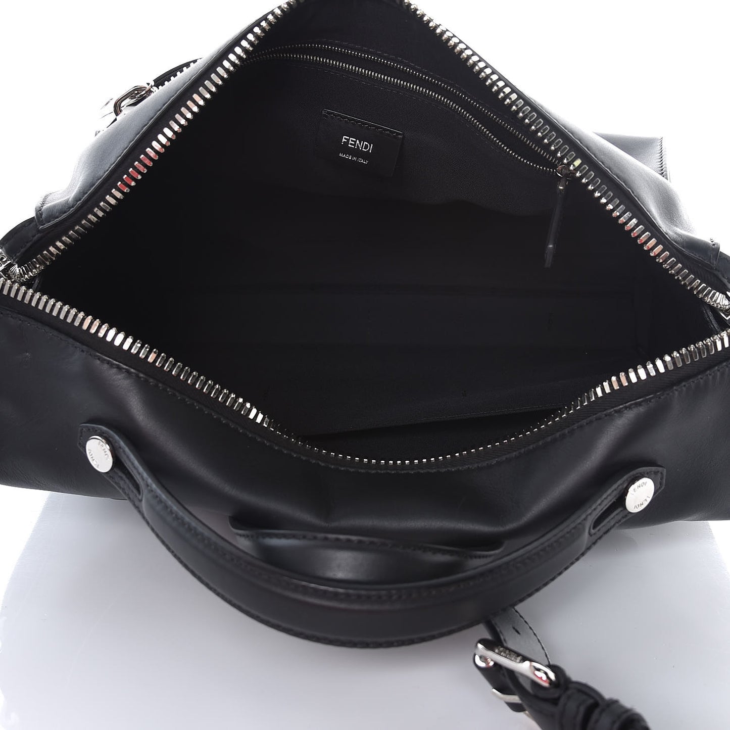 Calfskin Faces Lui Urban Briefcase Black