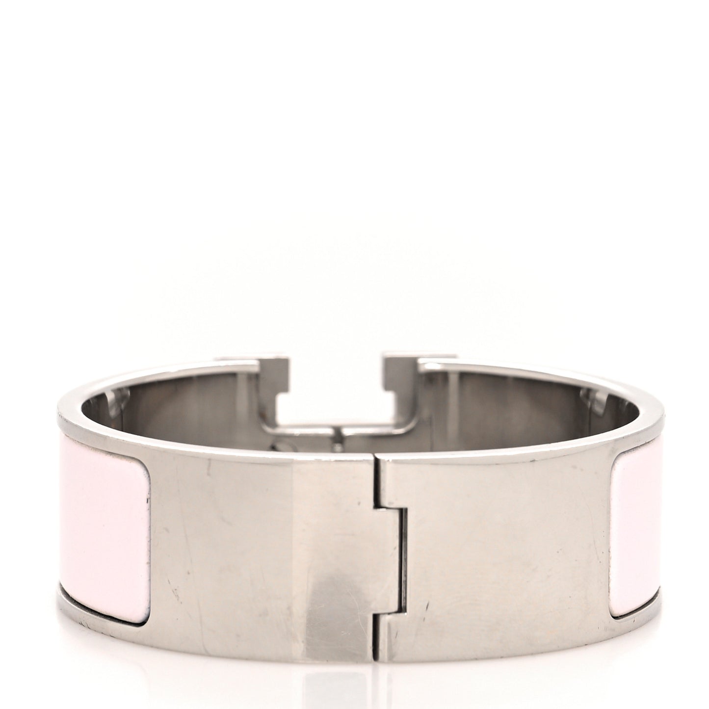 Enamel Wide Clic Clac H Bracelet GM Rose Nymph