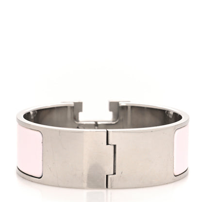 Hermes Enamel Wide Clic Clac H Bracelet GM Rose Nymph 3 of 5