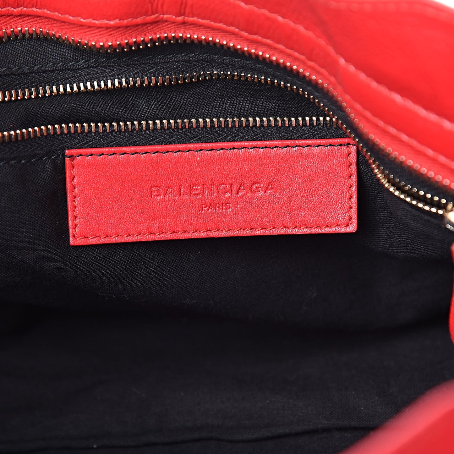 Glossy Nappa Gold Metallic Edge Hardware City Rouge Grenade