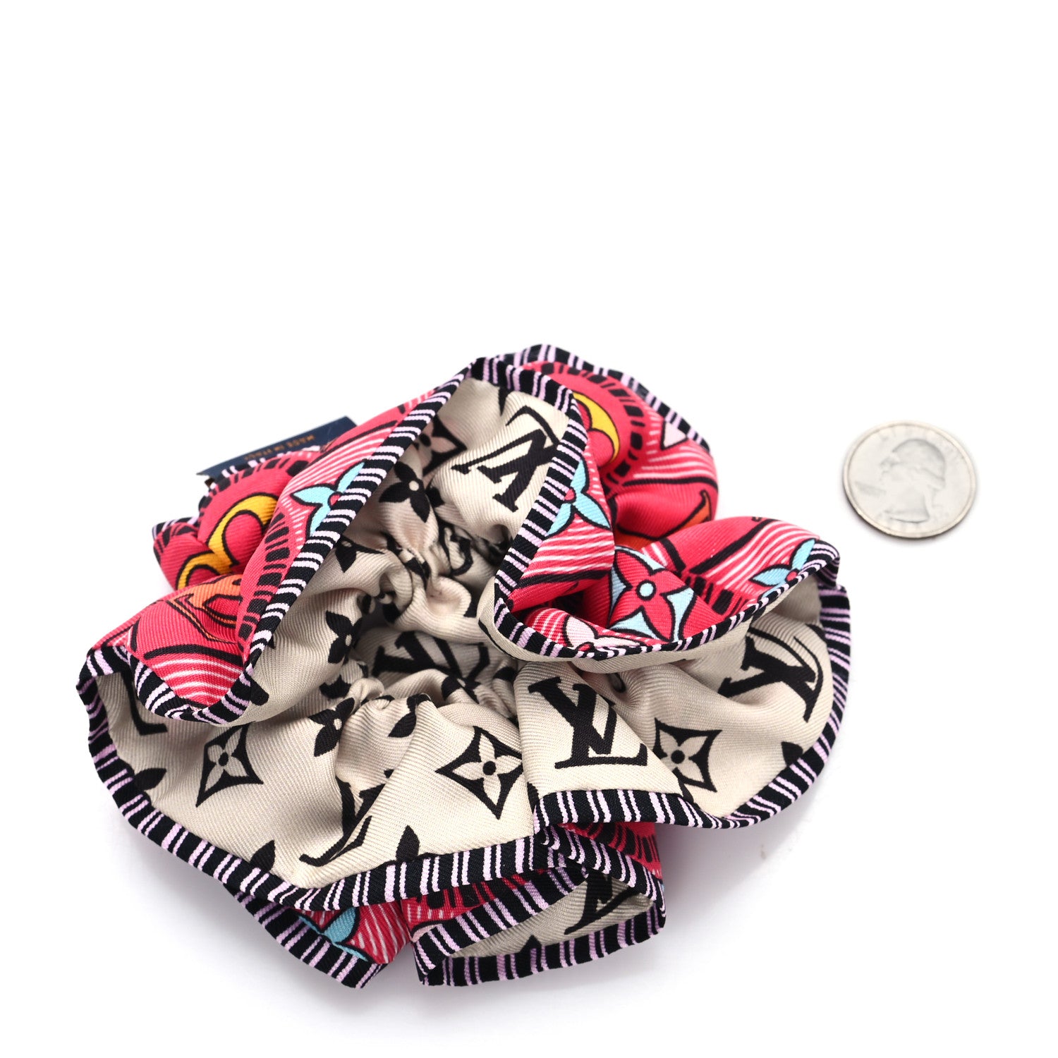 Louis Vuitton Monogram Tiles Silk Scrunchie Multicolor 2 of 4