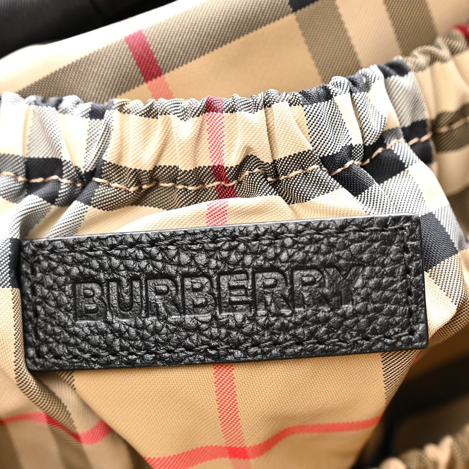 Burberry Nylon Grained Calfskin Watson Diaper Bag Black 6 of 14