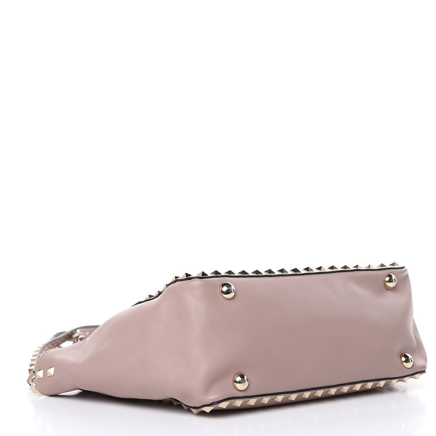 Valentino Garavani Vitello Small Rockstud Tote Poudre 4 of 14