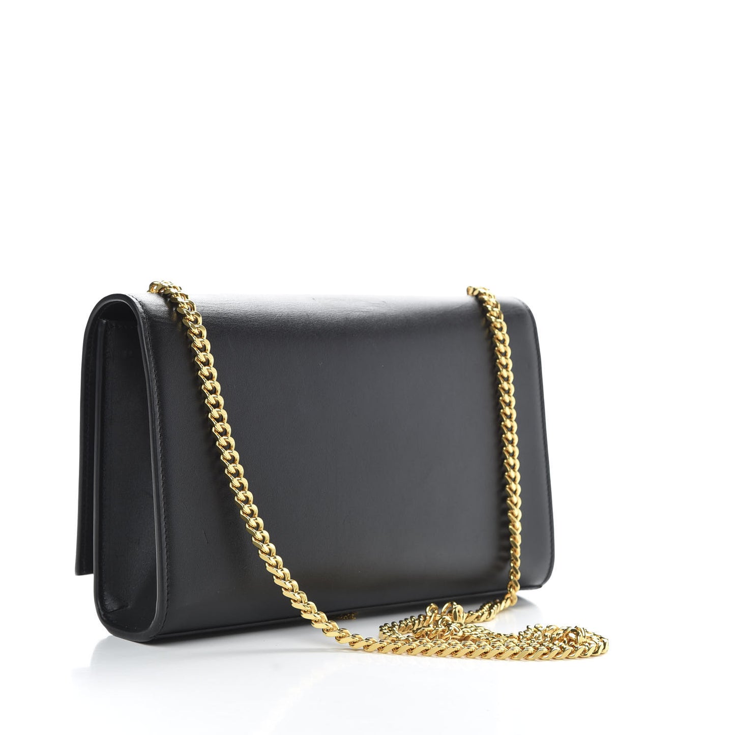 Smooth Calfskin Medium Classic Monogram Kate Tassel Satchel Black