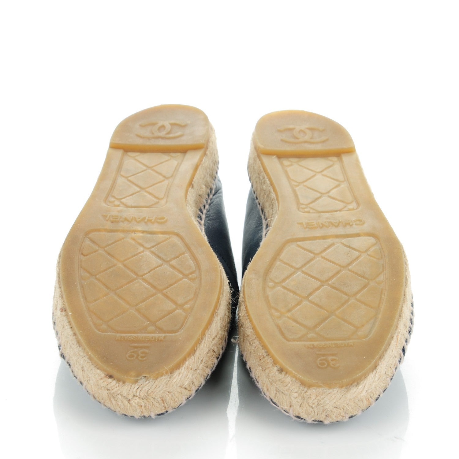 Chanel Lambskin CC Espadrilles 39 Dark Navy 5 of 9