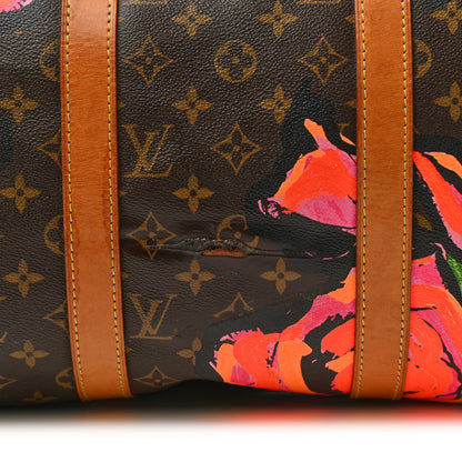Louis Vuitton Monogram Roses Keepall 50 9 of 12