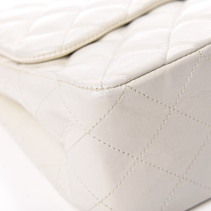Chanel Lambskin Quilted Jumbo Single Flap White 8 of 19