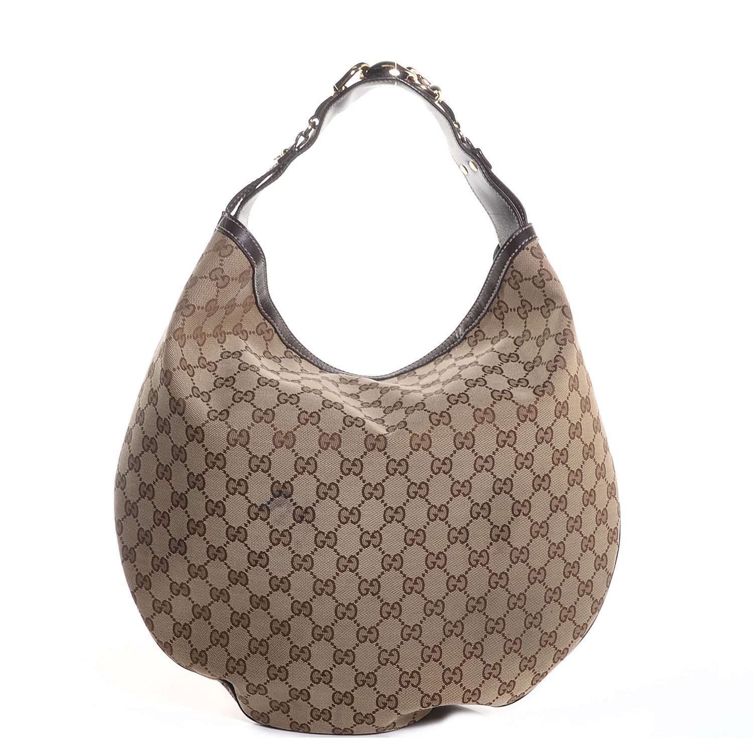 Gucci Monogram Wave Hobo Dark Brown 1 of 7