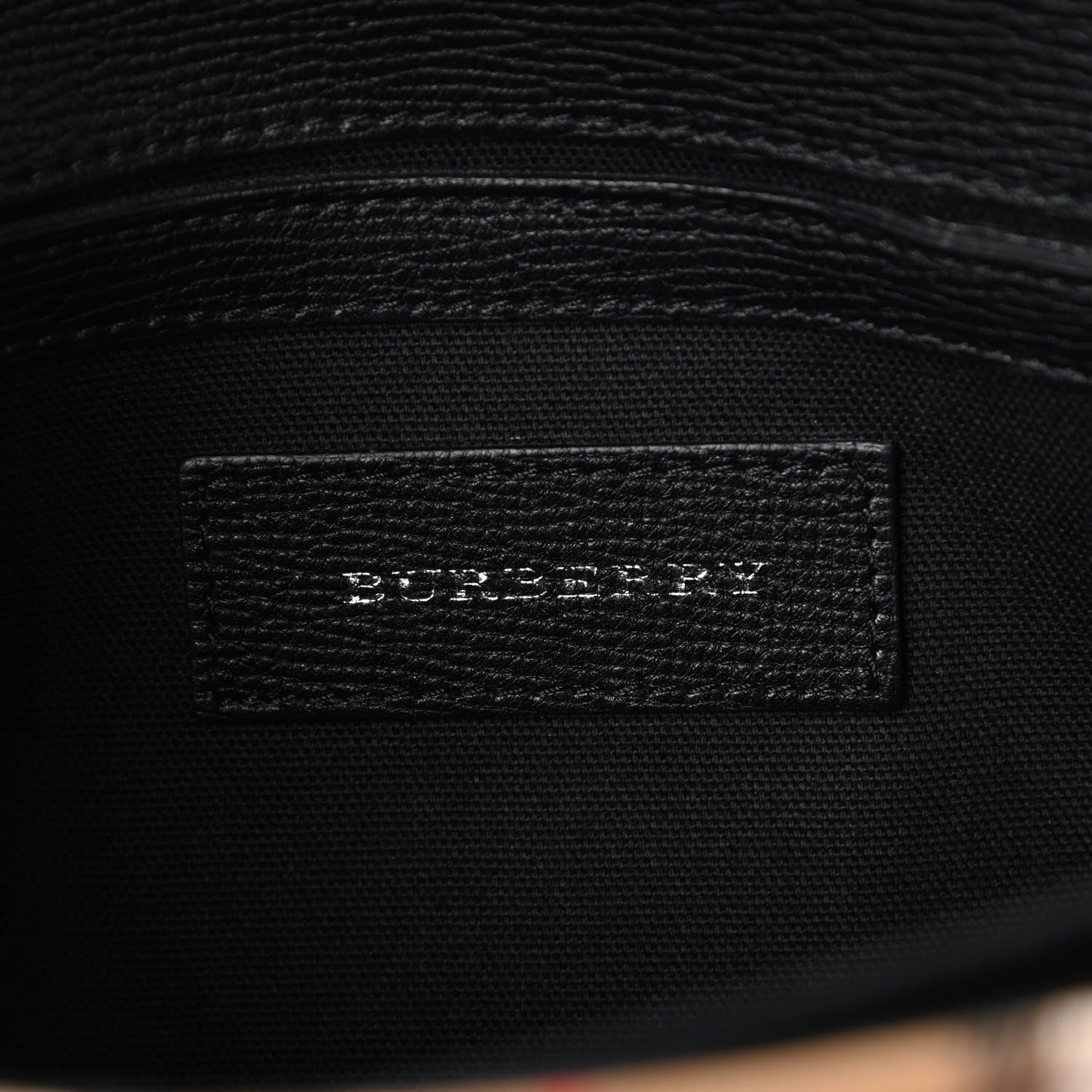 Burberry Derby Calfskin Vintage Check Small Macken Crossbody Bag Black 8 of 8