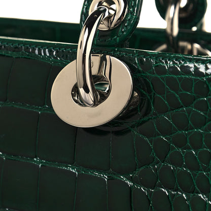 Christian Dior Alligator Medium Lady Dior Dark Green 12 of 12