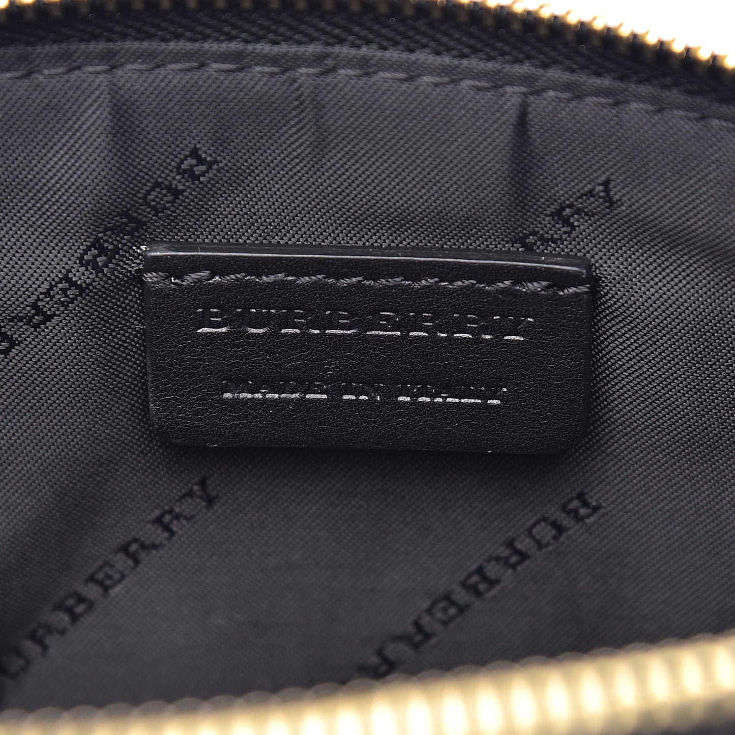 House Check Sequin Peyton Pouch Bag Gold Black
