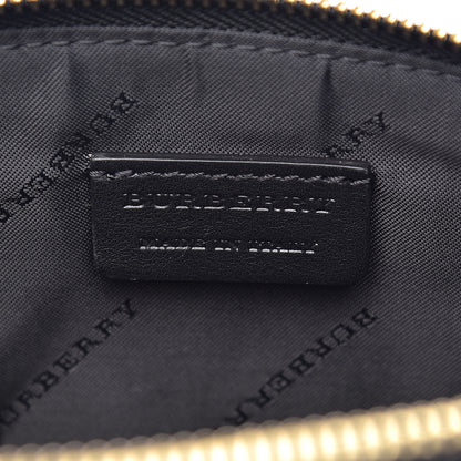Burberry House Check Sequin Peyton Pouch Bag Gold Black 6 of 9