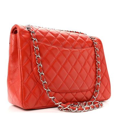 Chanel Lambskin Quilted Maxi Double Flap Red 6 of 43