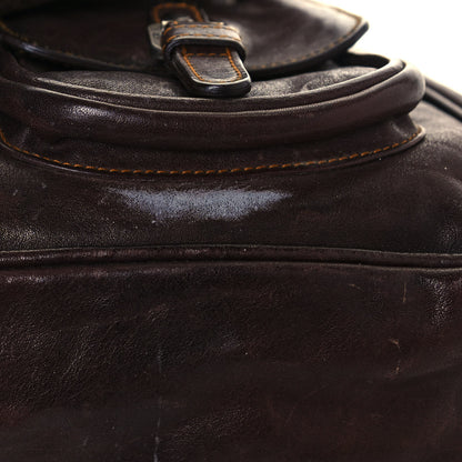 Christian Dior Calfskin Large Gaucho Double Saddle Bag Brown 30 of 30