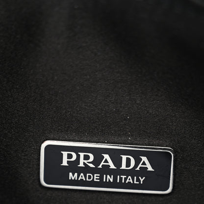 Prada Satin Crystal Mini Re-Edition 2000 Bag Black 6 of 11