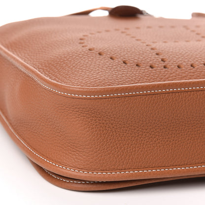 Hermes Taurillon Clemence Evelyne III PM Gold 8 of 11