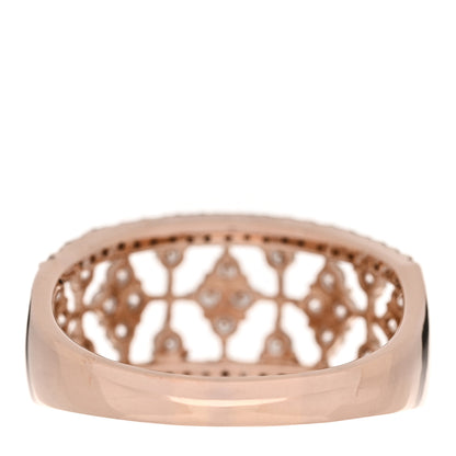 Parker & West by FASHIONPHILE 18K Rose Gold Diamond 1.00ctw Pave Openwork Band Ring 59 8.75 4 of 8