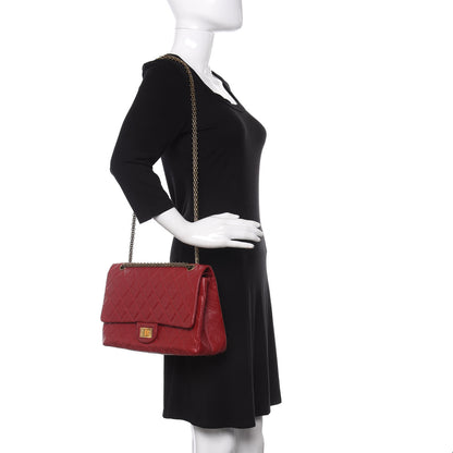 Chanel Aged Calfskin Quilted 2.55 Reissue 227 Flap Red 2 of 11
