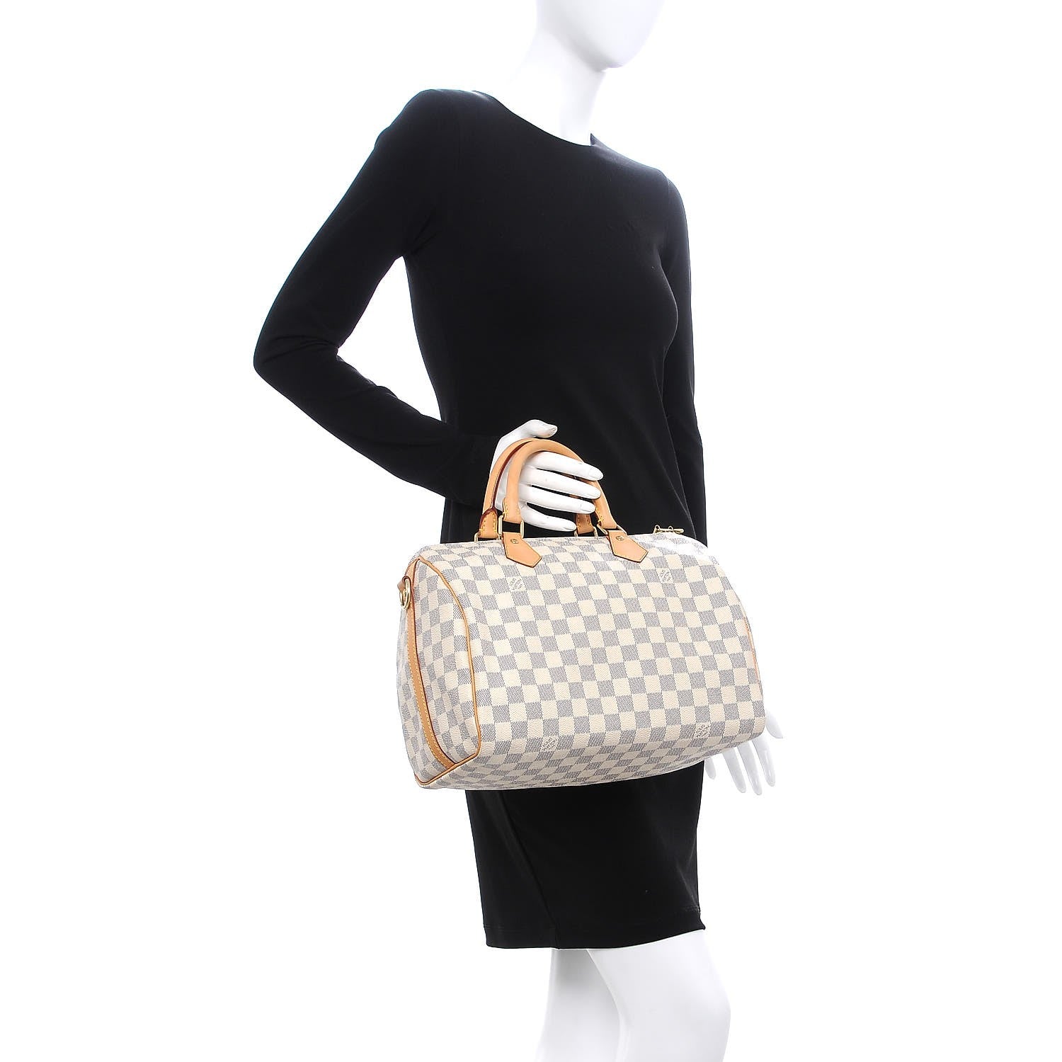 Louis Vuitton Damier Azur Speedy Bandouliere 30 3 of 9