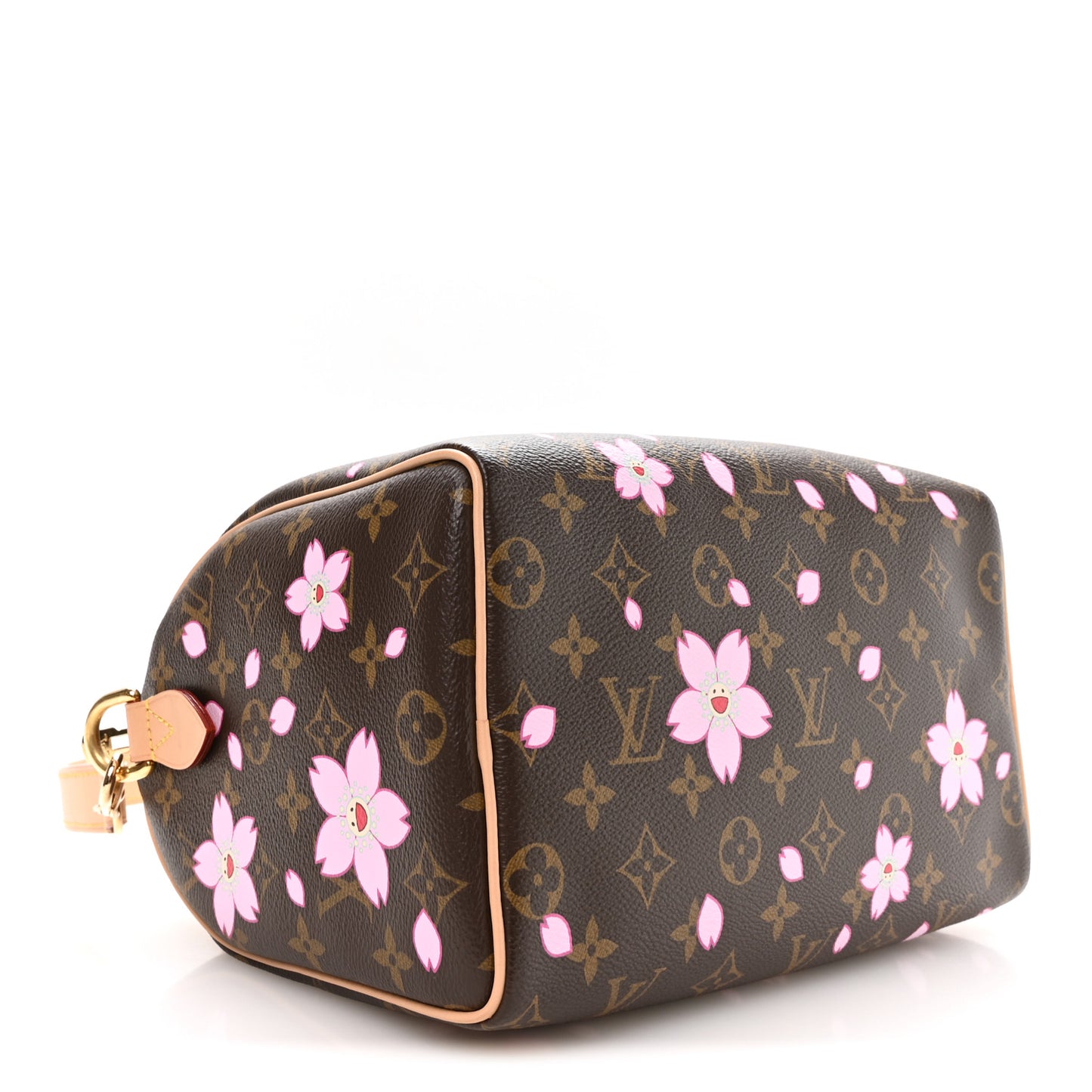 LV X TM Monogram Cherry Blossom Speedy Bandouliere 25 Sakura Brown