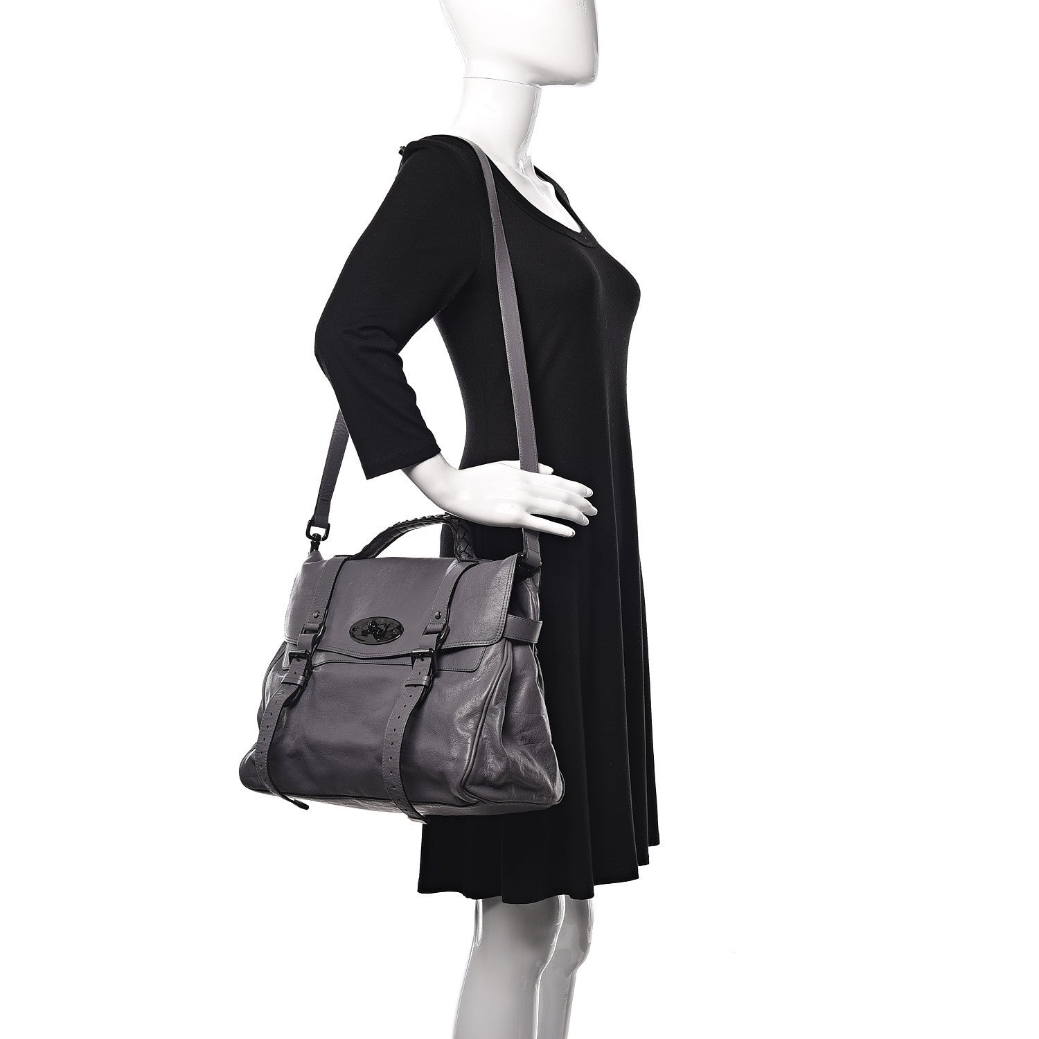 Mulberry Soft Buffalo Oversized Alexa Foggy Grey 2 of 10