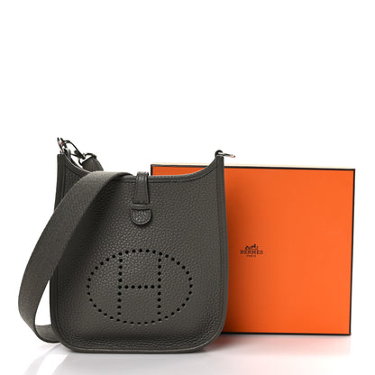 Hermes Taurillon Clemence Evelyne TPM Etain 10 of 10