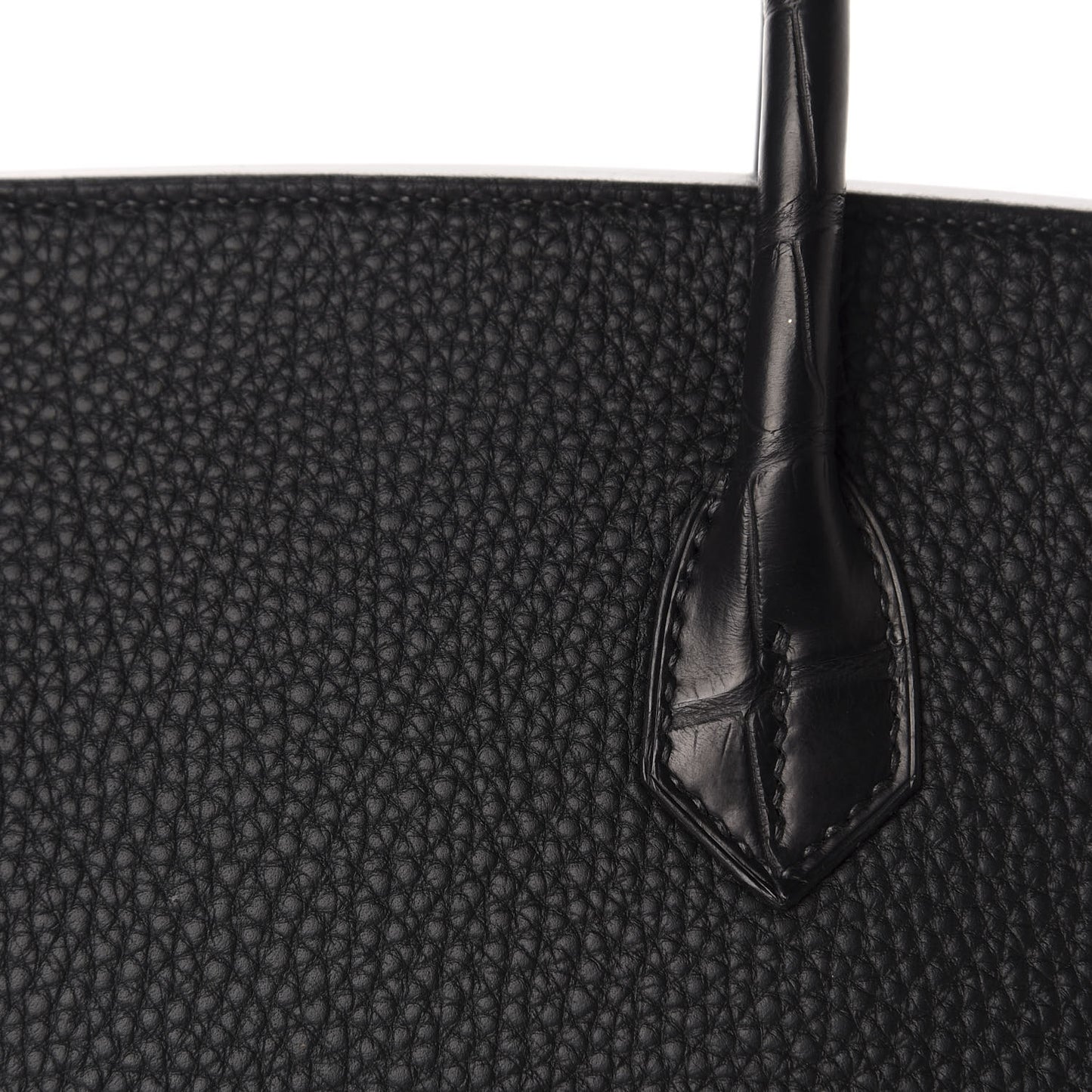 Togo Matte Alligator Birkin Touch 30 Black