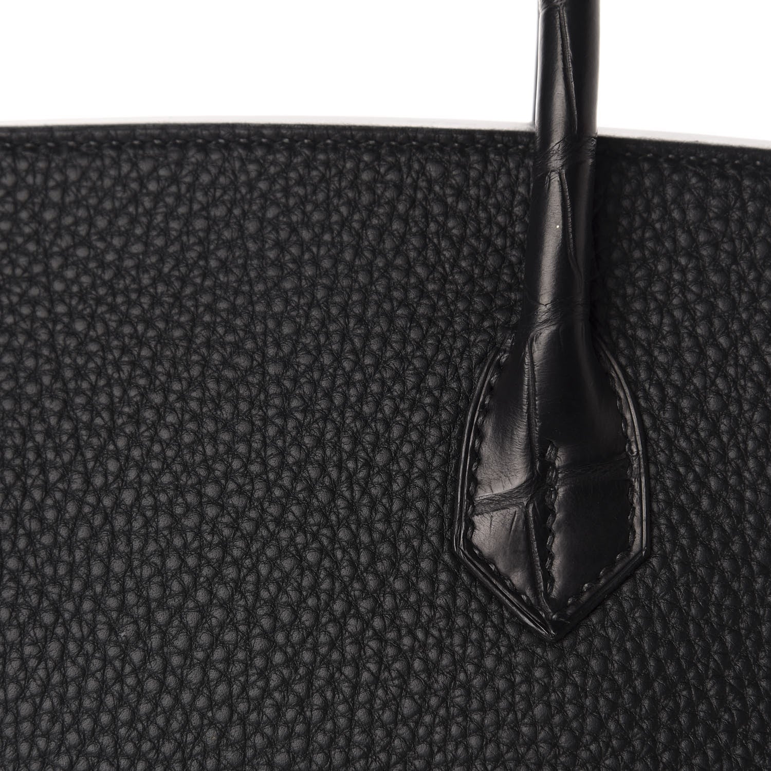 Hermes Togo Matte Alligator Birkin Touch 30 Black 10 of 36