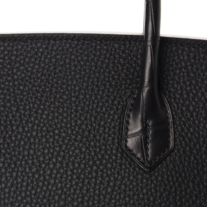 Hermes Togo Matte Alligator Birkin Touch 30 Black 10 of 36