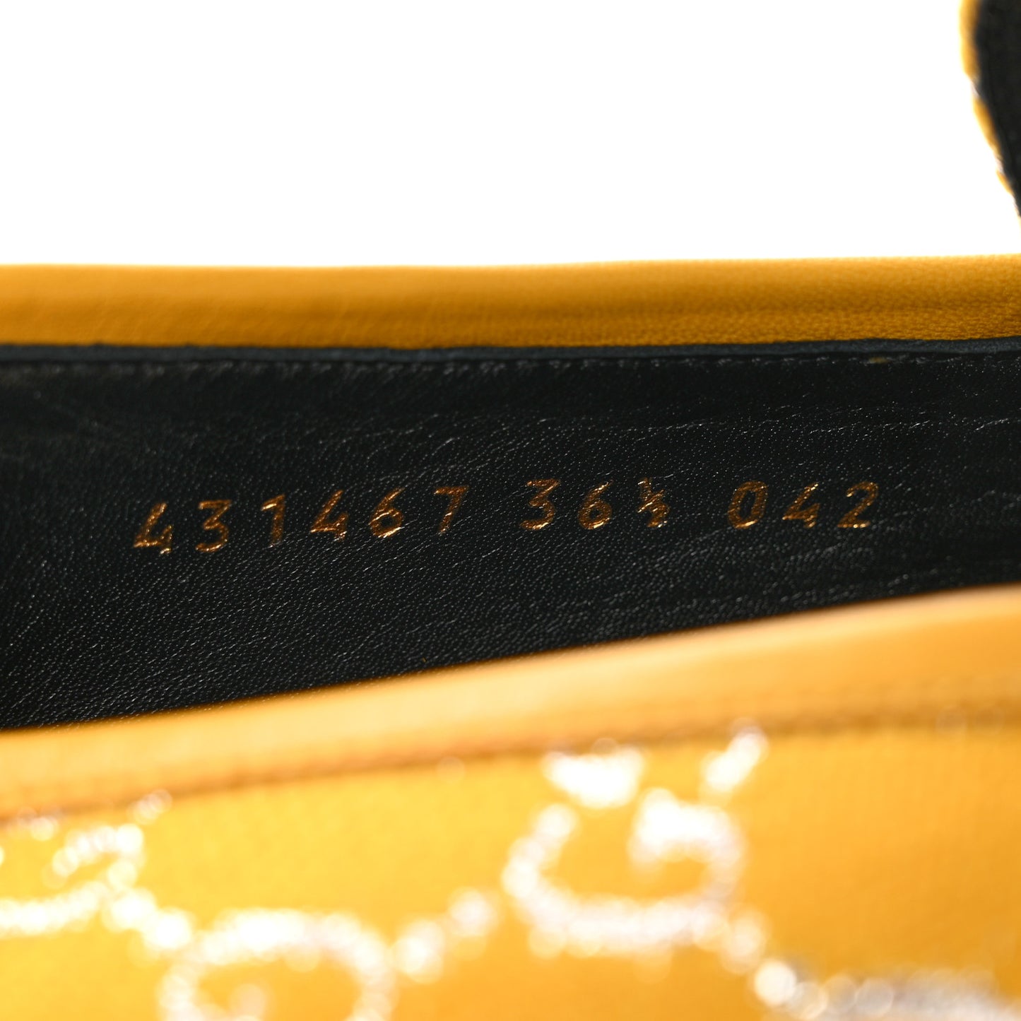 Canvas Lame GG Monogram Horsebit Womens Jordaan Loafers 36.5 Lemon Silver