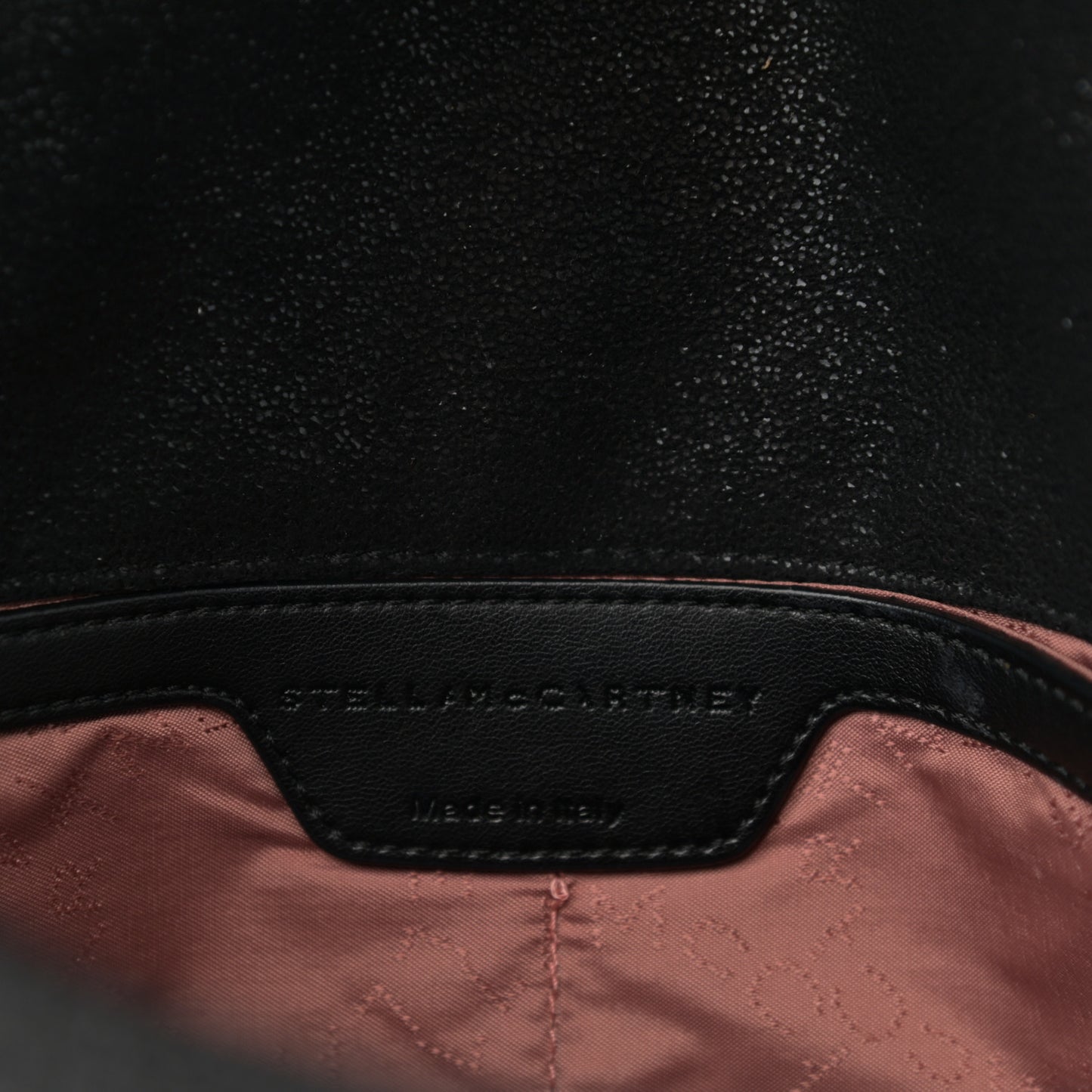 Shaggy Deer Mini Falabella Fold Over Tote Black