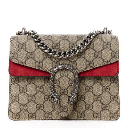 Gucci GG Supreme Monogram Mini Dionysus Shoulder Bag Hibiscus Red 1 of 12