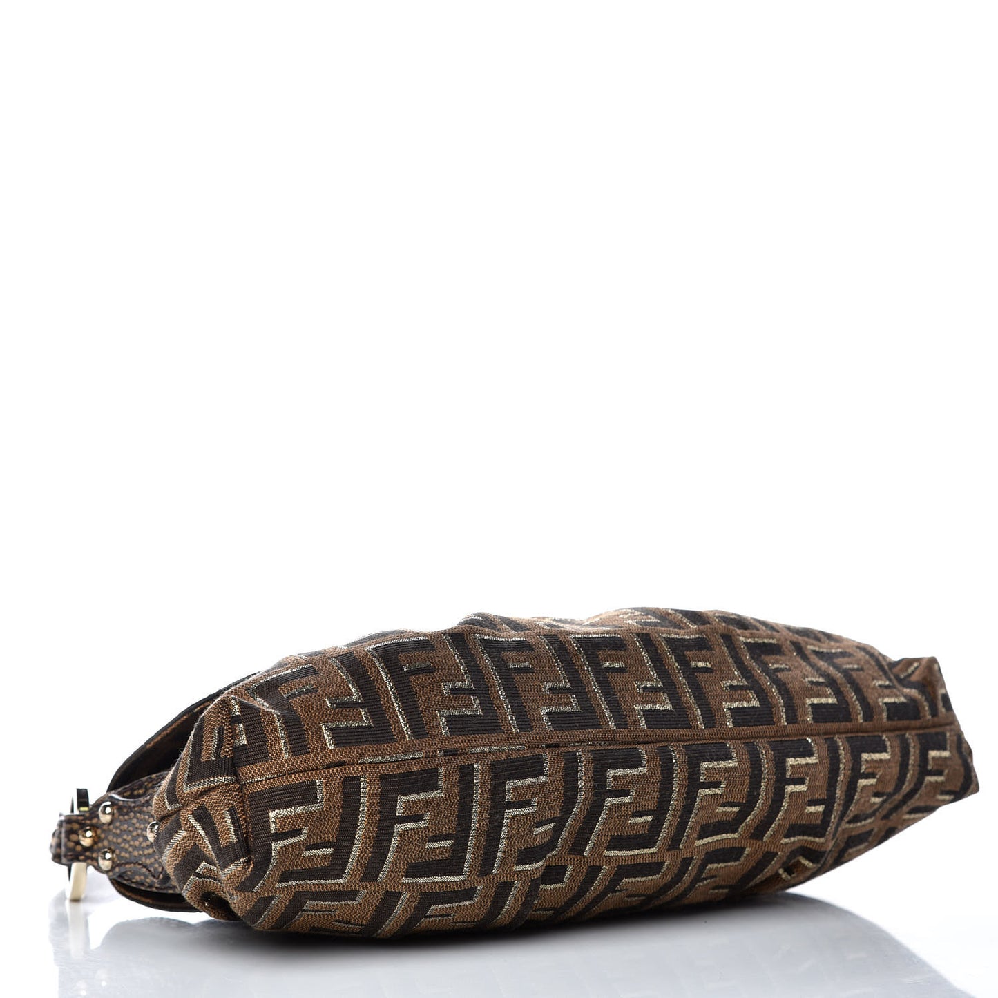 Zucca Vitello Small Chef Shoulder Bag Tobacco Oro Moro