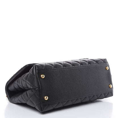 Chanel Caviar Quilted Small Coco Handle Flap Black 4 of 13