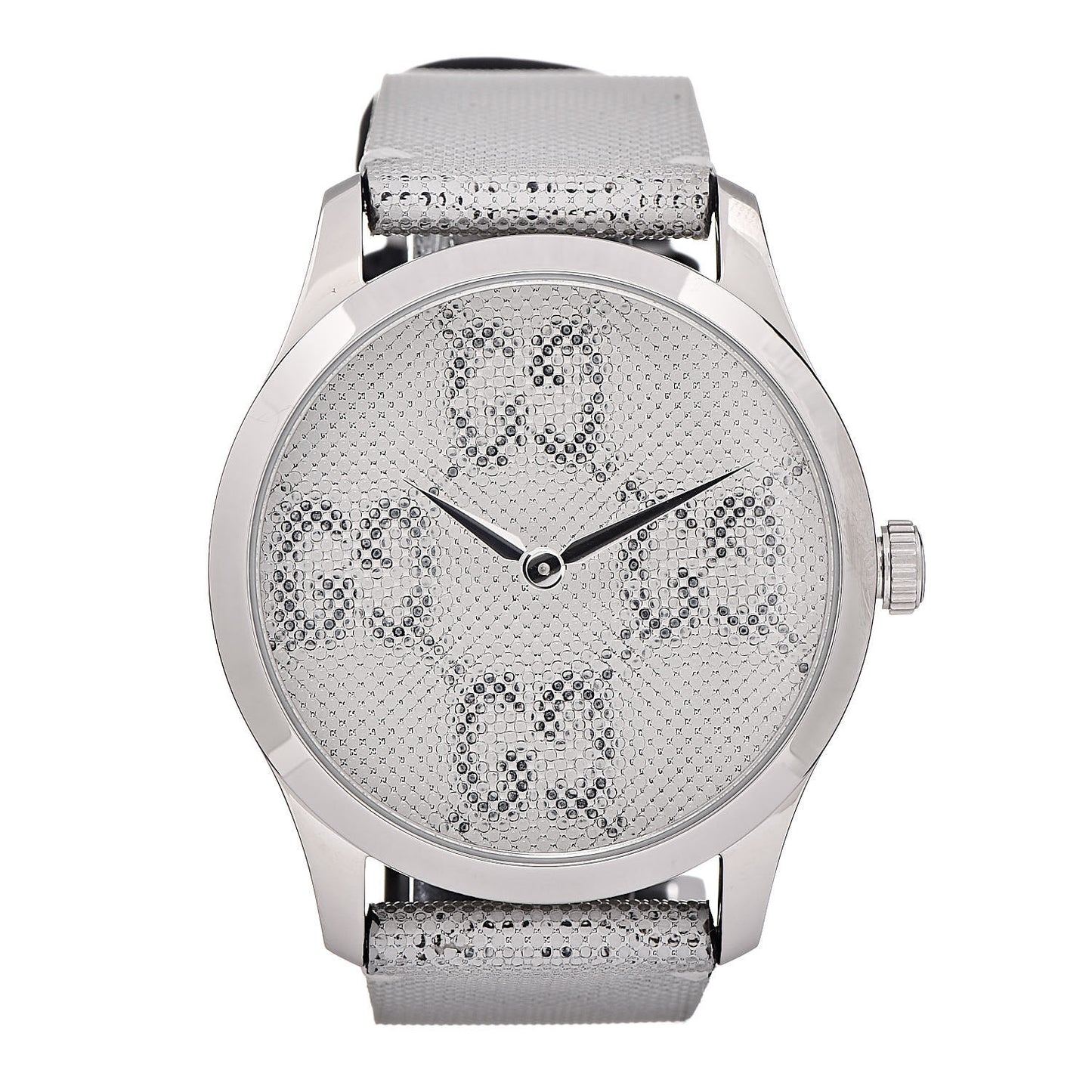 Stainless Steel Calfskin 38mm G-Timeless GG Hologram Quartz Watch