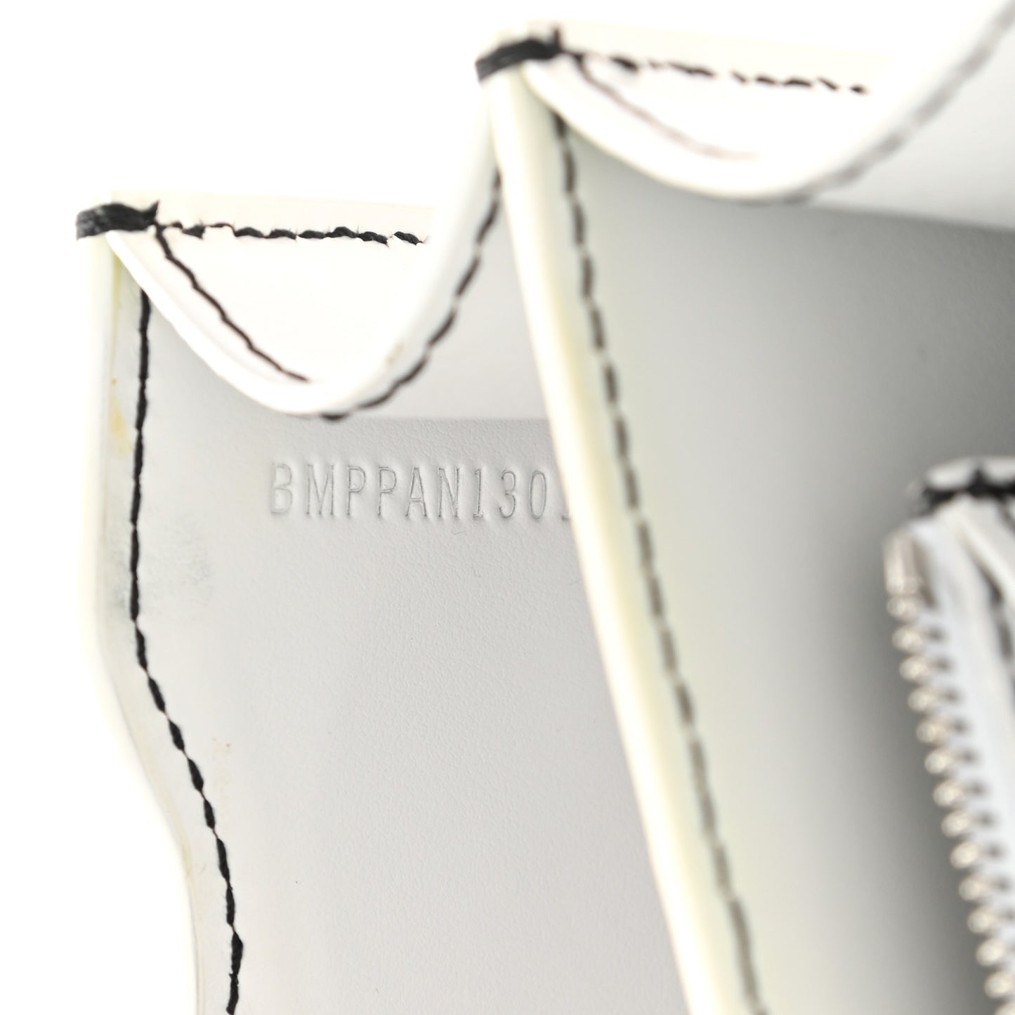 Calfskin Monogram Embossed Small TB Chain Bag Optic White