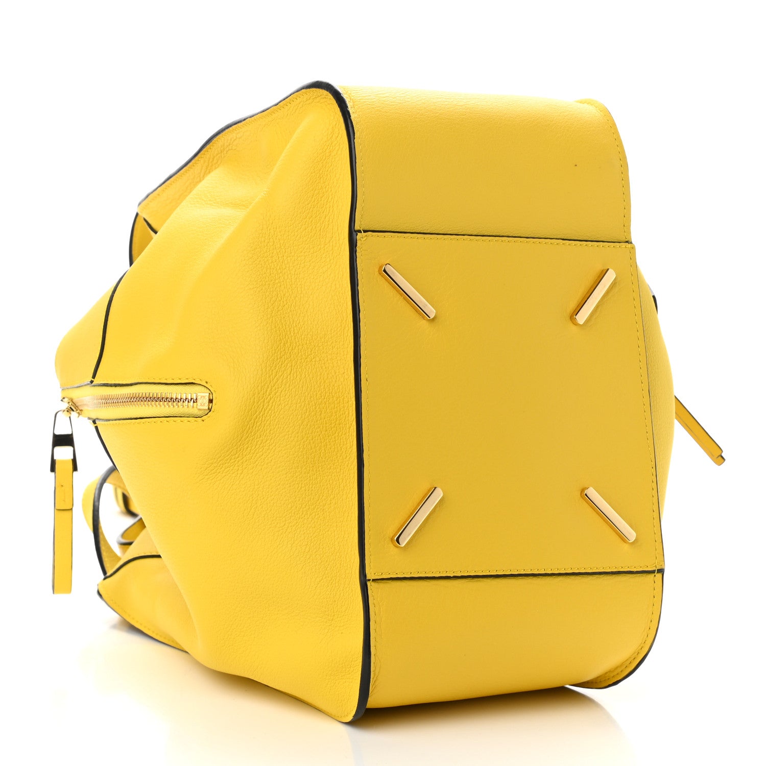 Loewe Calfskin Small Hammock Shoulder Bag Yellow 3 of 11
