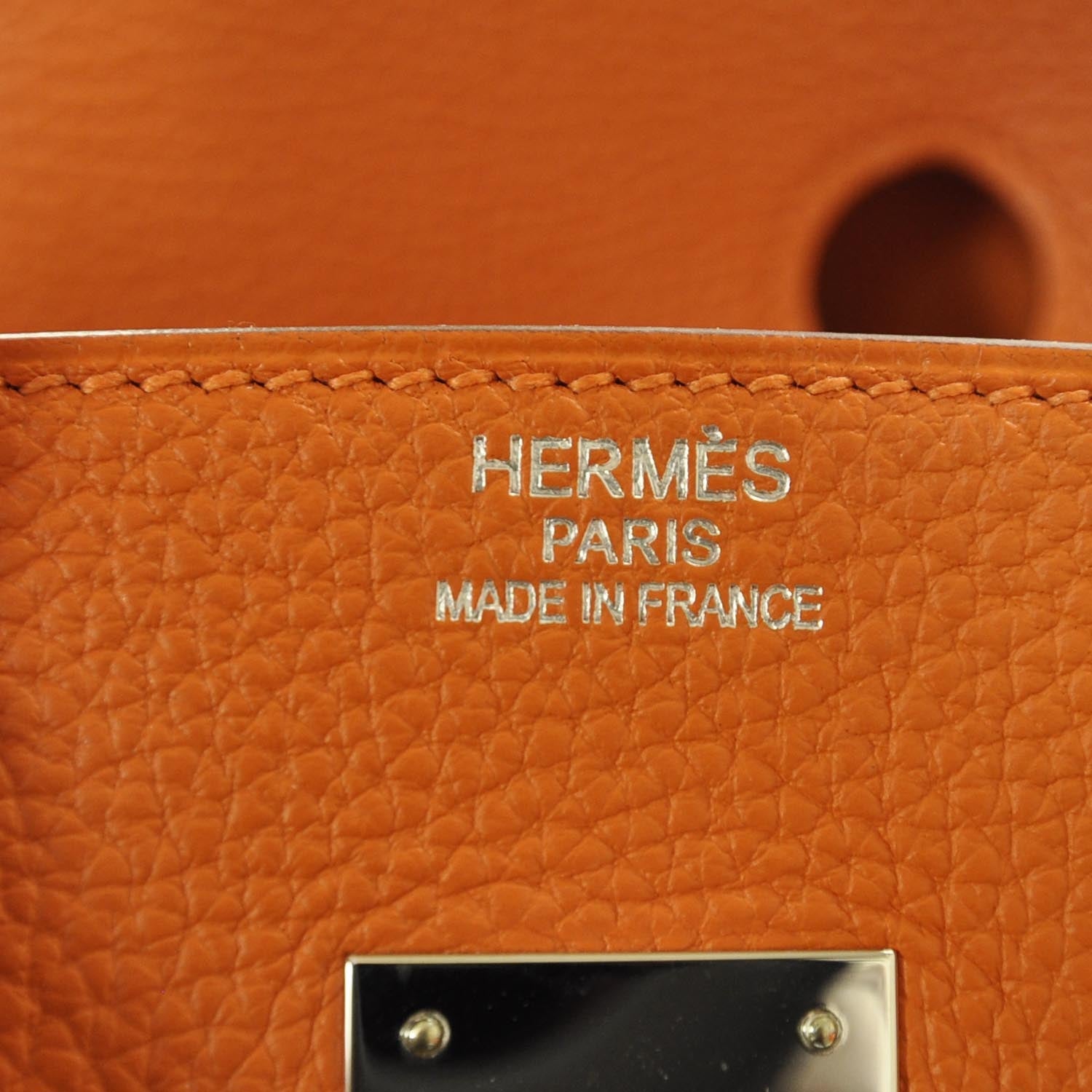 Hermes Togo Birkin 35 Orange 7 of 9