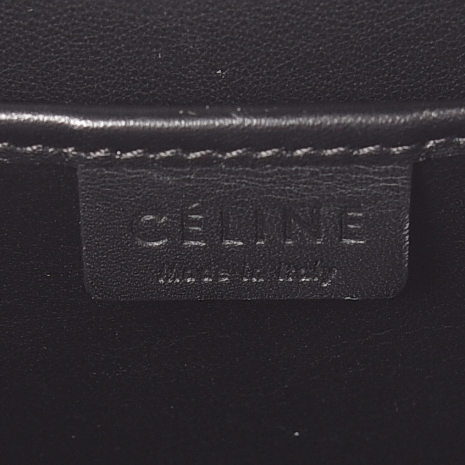 Celine Canvas Calfskin Nano Luggage White Black 6 of 7