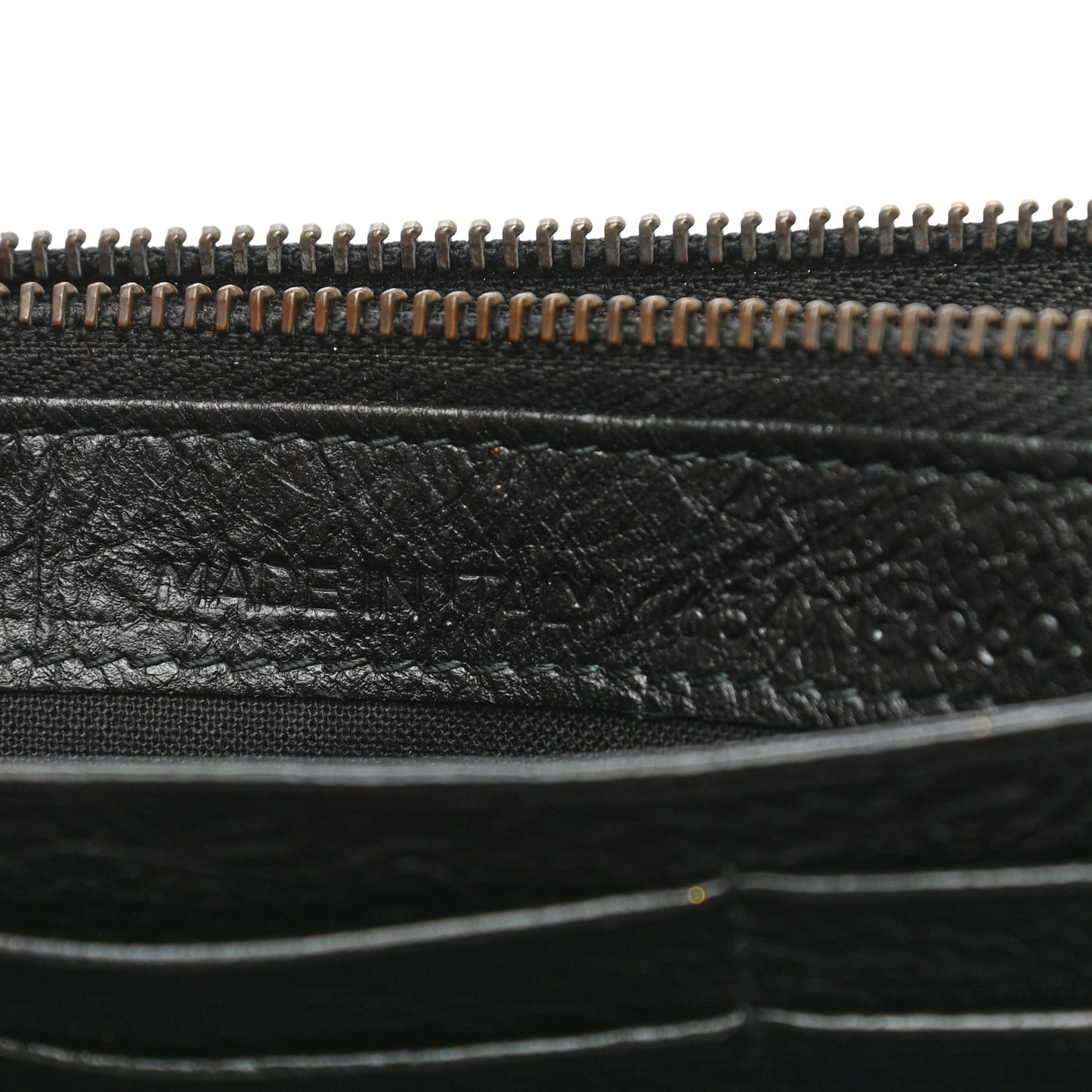 Agneau Classic Hardware Graffiti Money Wallet Black Multicolor