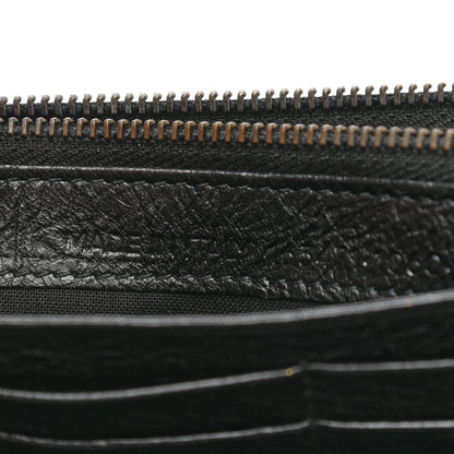 Balenciaga Agneau Classic Hardware Graffiti Money Wallet Black Multicolor 7 of 8