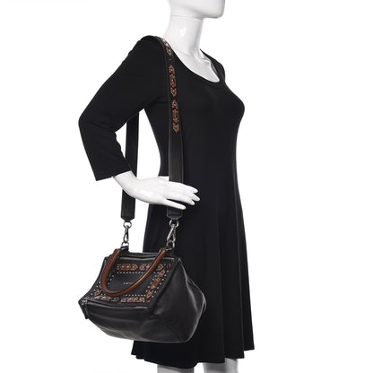 Givenchy Calfskin Small Studded Pandora Black Brown 2 of 11